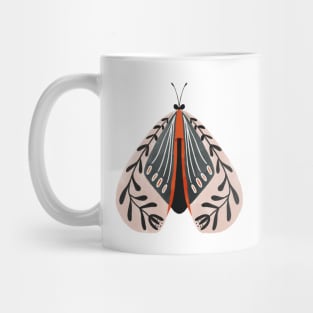 Butterflies moths painterly florals Mug